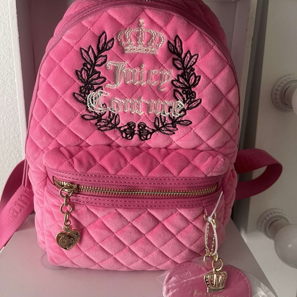 Juicy Couture Pink Quilted Backpack